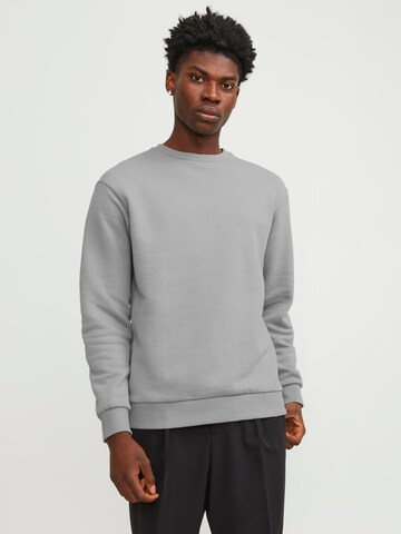 JACK & JONES Sweatshirt 'JJEBRADLEY' in Grey: front