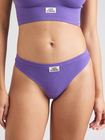 LOVE Stories String 'Lima' in Purple: front