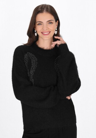 usha BLACK LABEL - Pullover em preto: frente