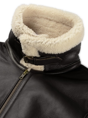 Veste d’hiver 'HUNTER SHEARLING HERITAGE' CYCAS D'OR en marron