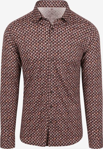 DESOTO Slim Fit Hemd in Braun: Vorderseite