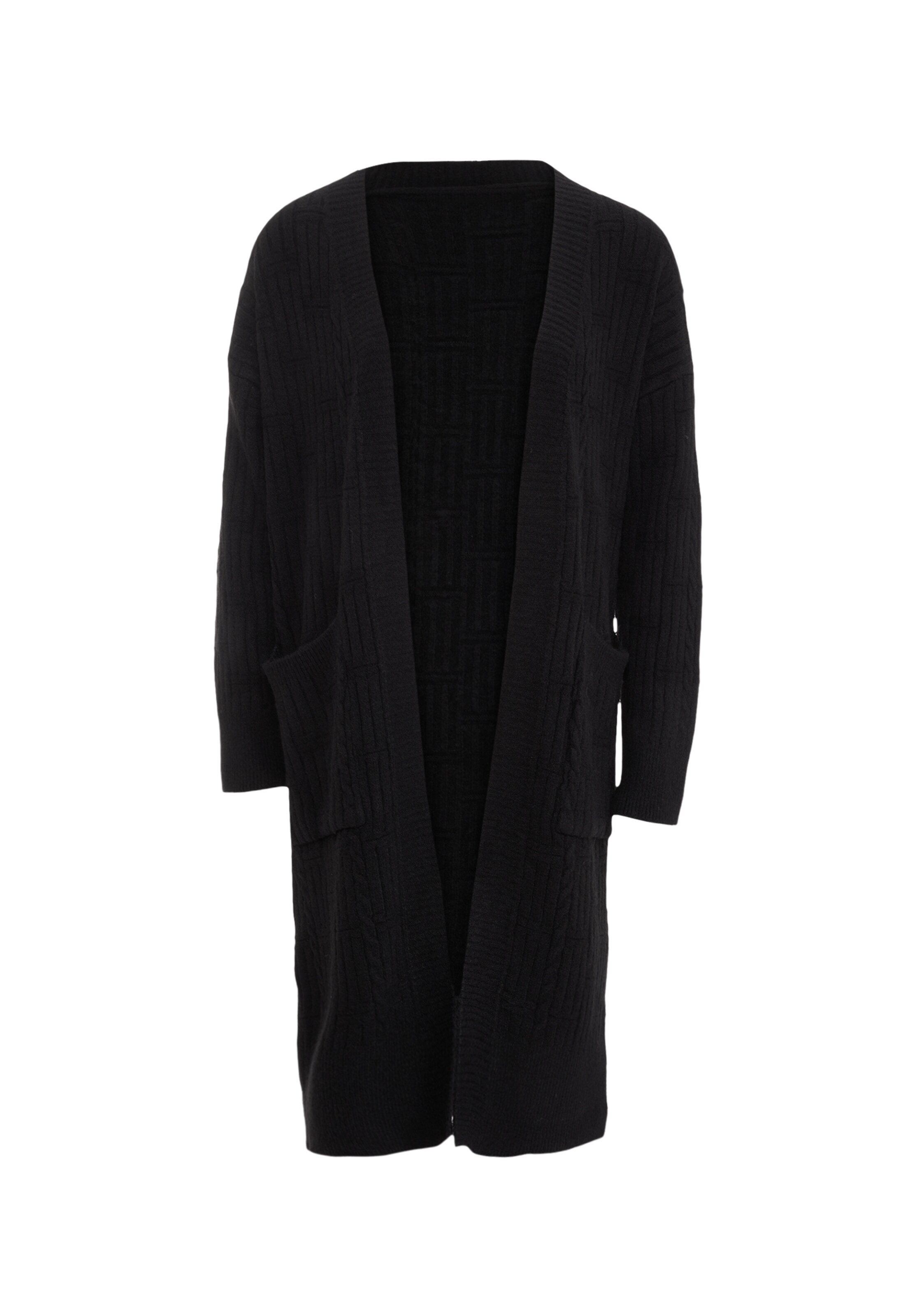 Tanuna - Casaco de malha em preto: frente