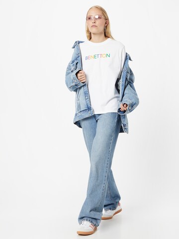 UNITED COLORS OF BENETTON T-Shirt in Weiß