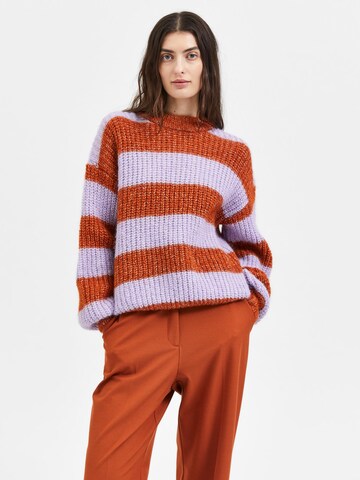 SELECTED FEMME Sweater 'Scarlett' in Purple: front