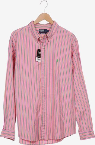 Polo Ralph Lauren Button Up Shirt in XXL in Pink: front