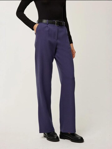 Hiccup - Loosefit Calças com pregas em azul