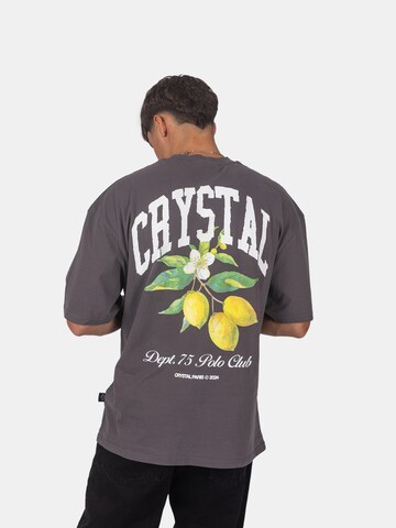 Crystal Paris Shirt 'Polo Club' in Grijs