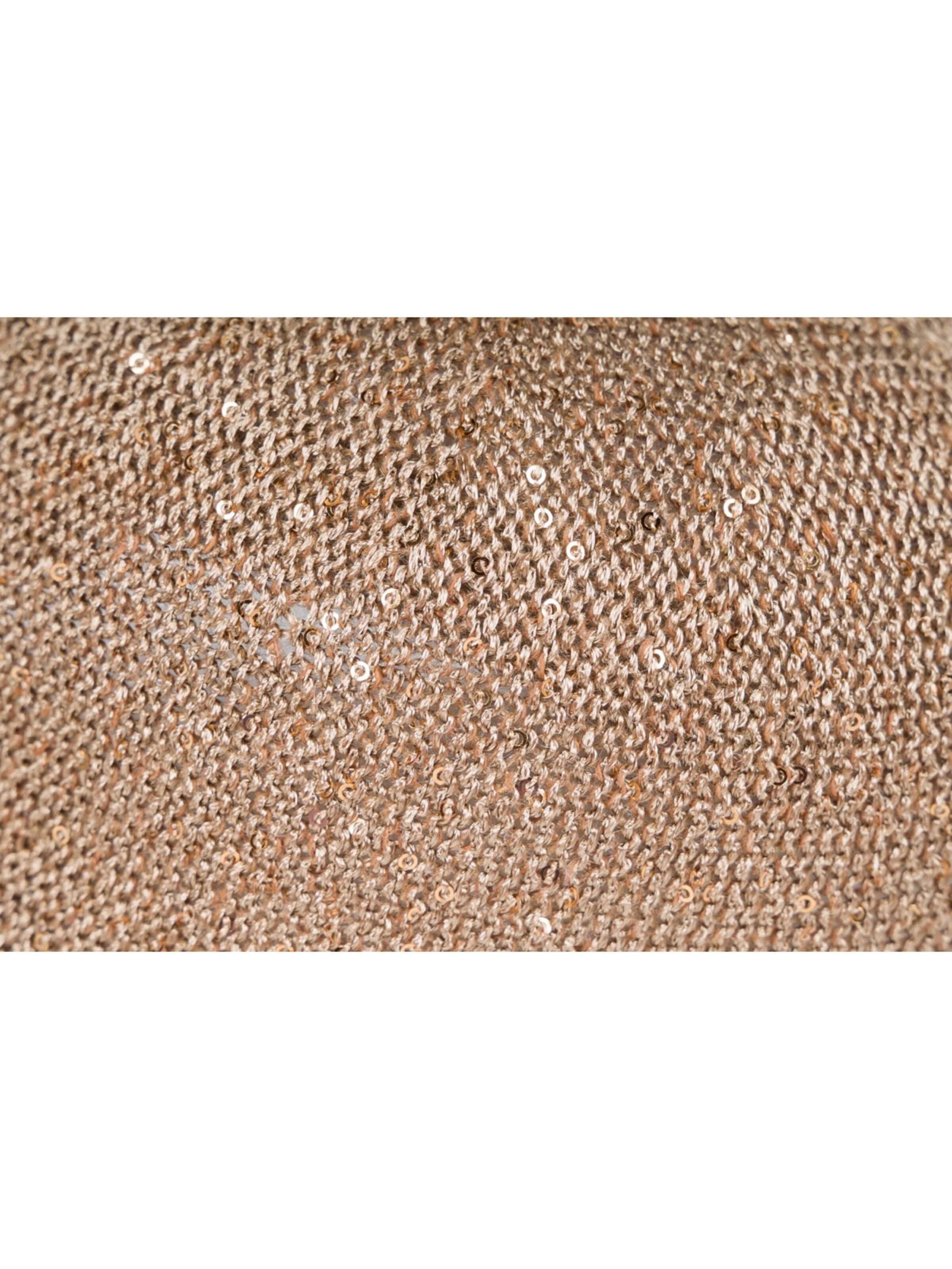 styleBREAKER Cap 'Gewebtes Baseball Cap Pailletten' in Brown