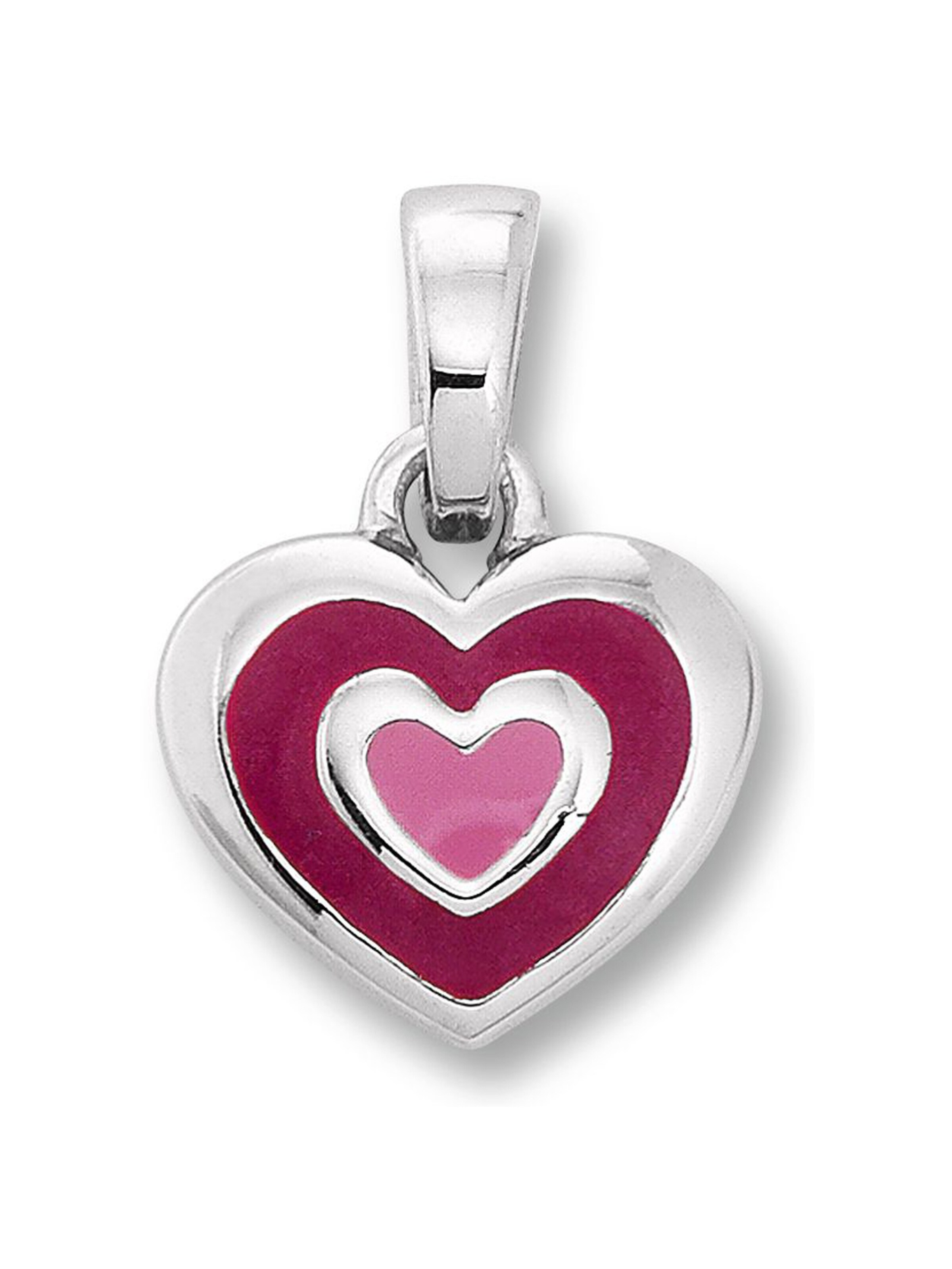 ONE ELEMENT Anhänger 'Herz' in Silber: Vorderseite