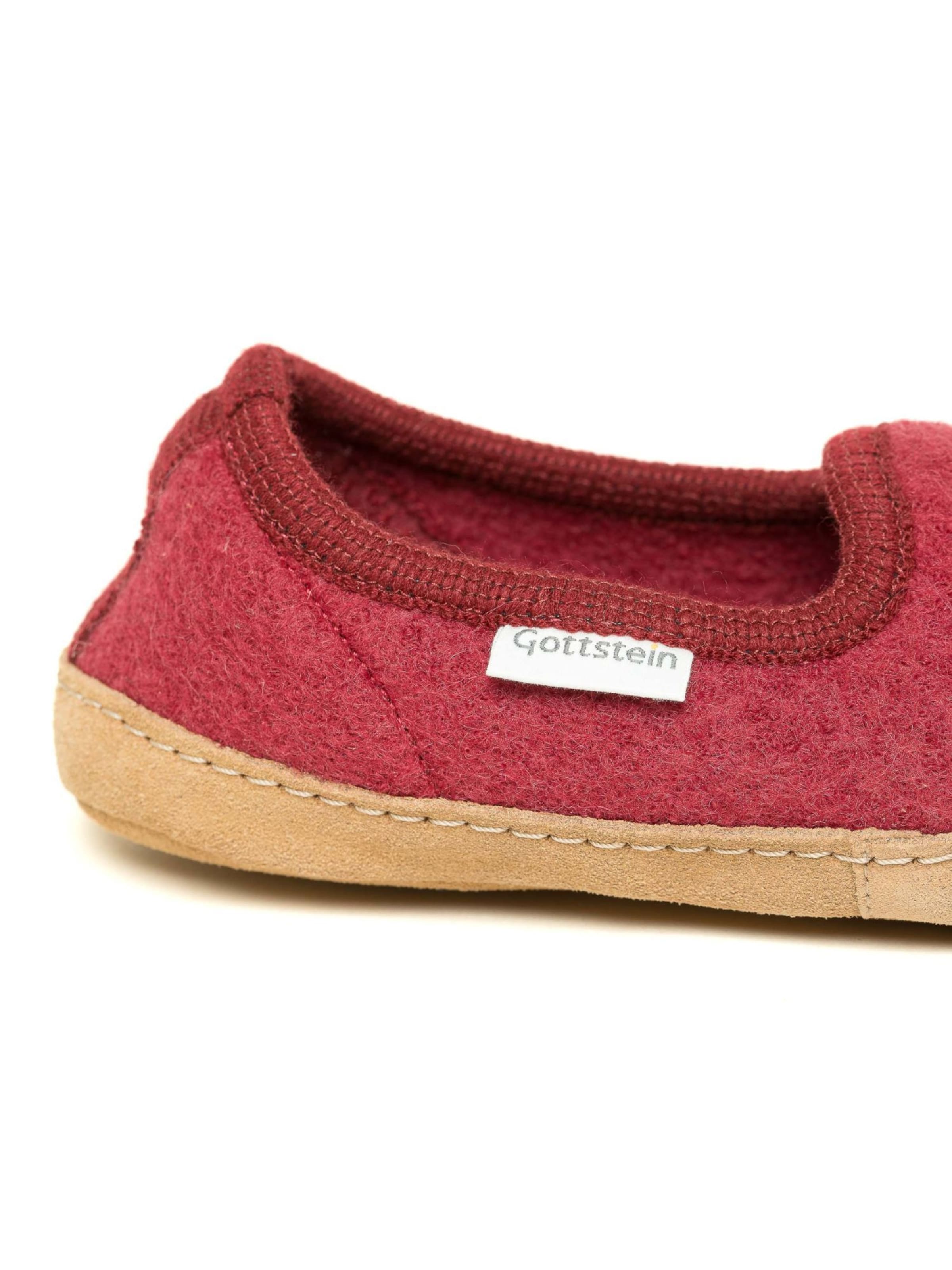 Gottstein Slippers 'Walkpantoffel Cheyenne' in Red