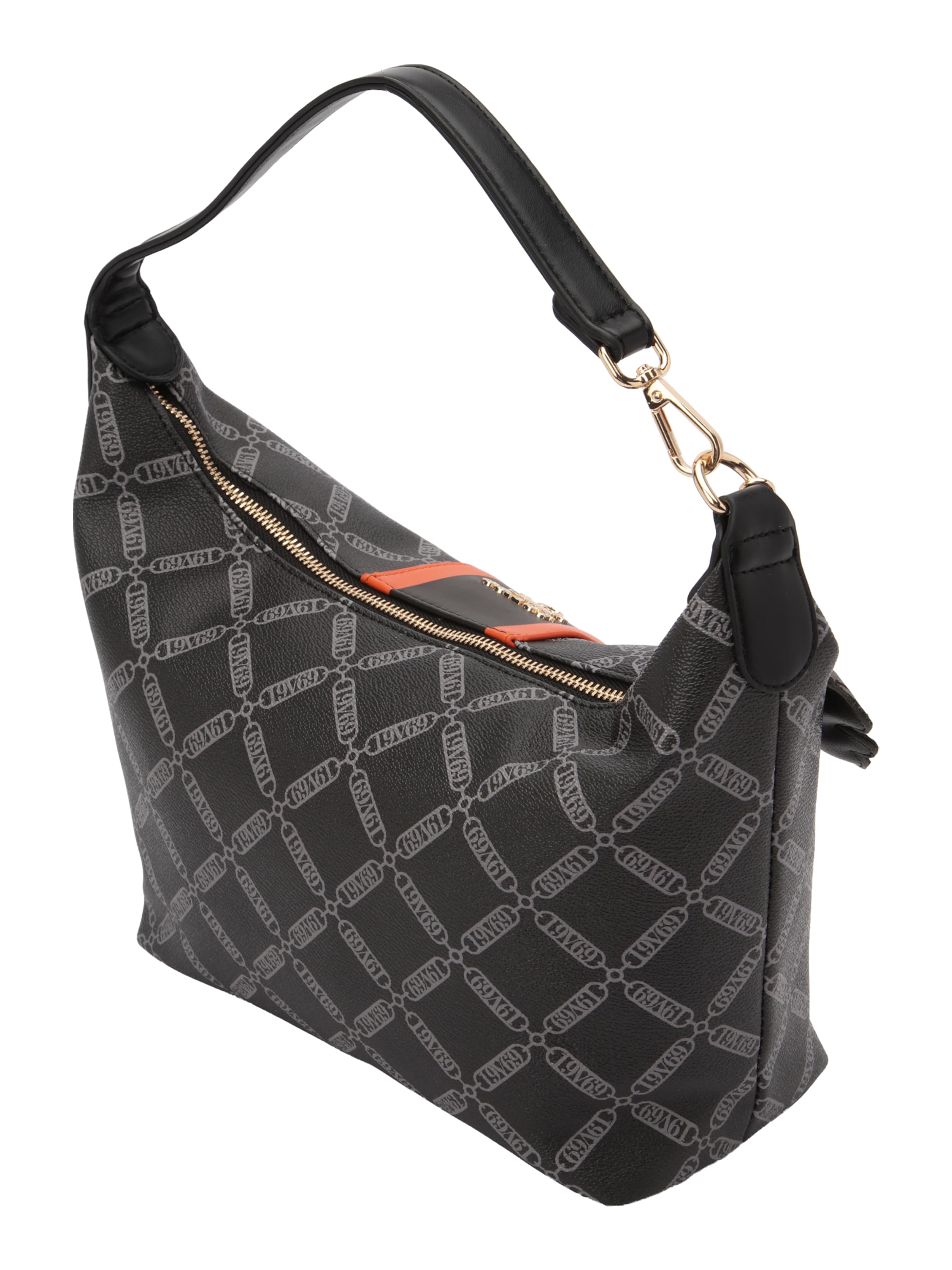 19V69 ITALIA Schoudertas 'Marca' in Zwart