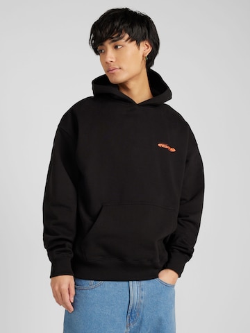 PegadorSweater majica 'FURBER' - crna boja: prednji dio