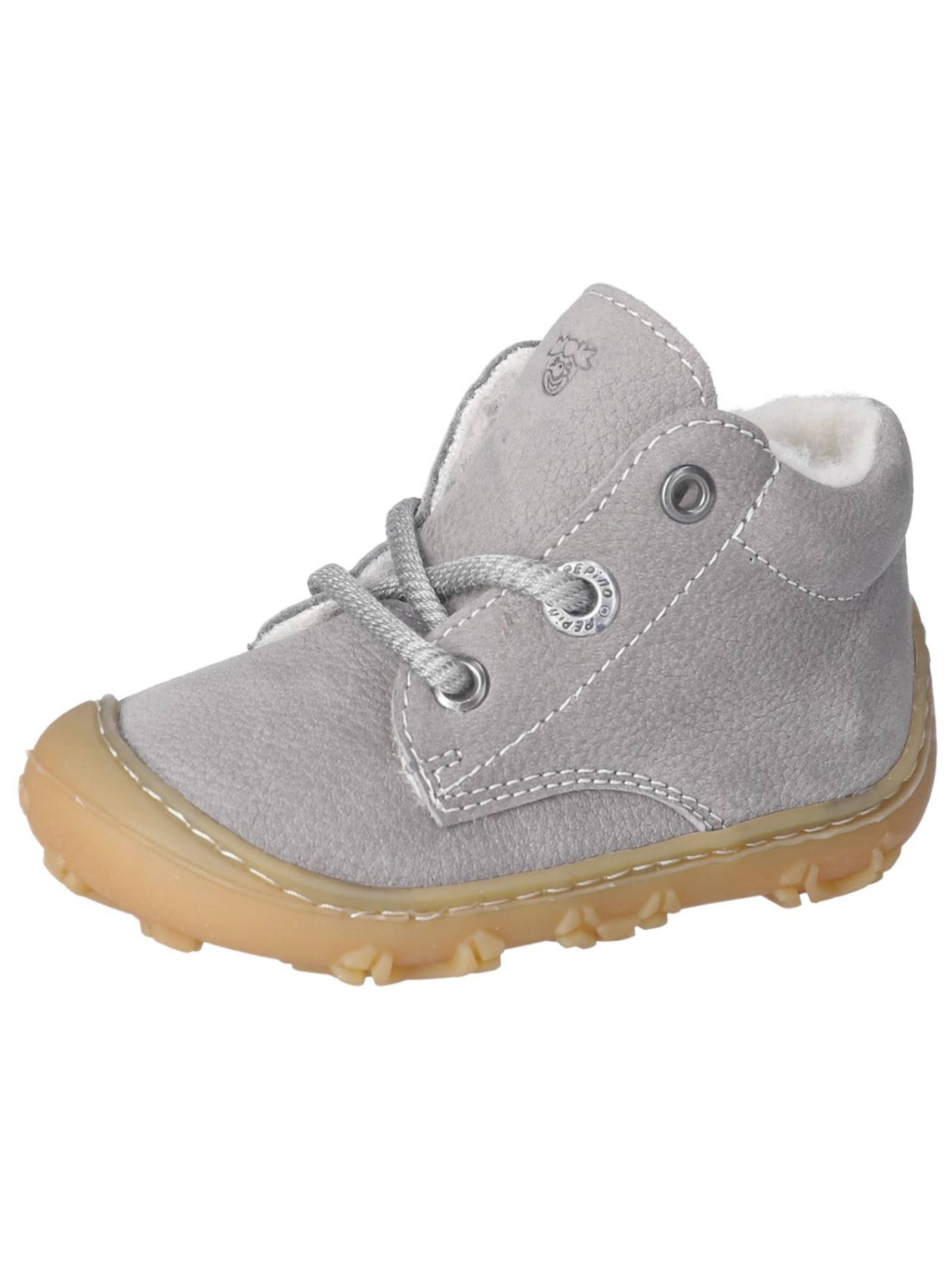 Pepino Lauflernschuh in Grau: Vorderseite