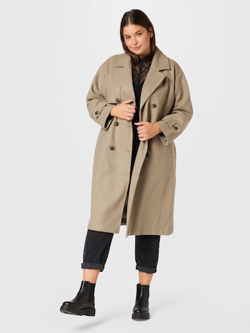 Vero Moda Curve Between-seasons coat 'FORTUNE' in Green