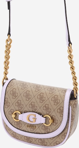 GUESS - Bolso de hombro 'Izzy' en marrón: frente