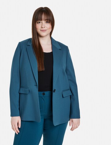 SAMOON Blazer in Blue: front