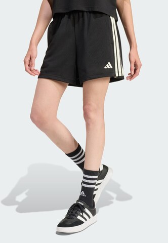 Loosefit Pantalon de sport 'Stadium' ADIDAS SPORTSWEAR en noir : devant