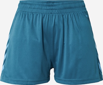 Hummel Sportshorts in Blau: predná strana