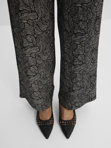 bonprix Wide leg Broek in Zwart