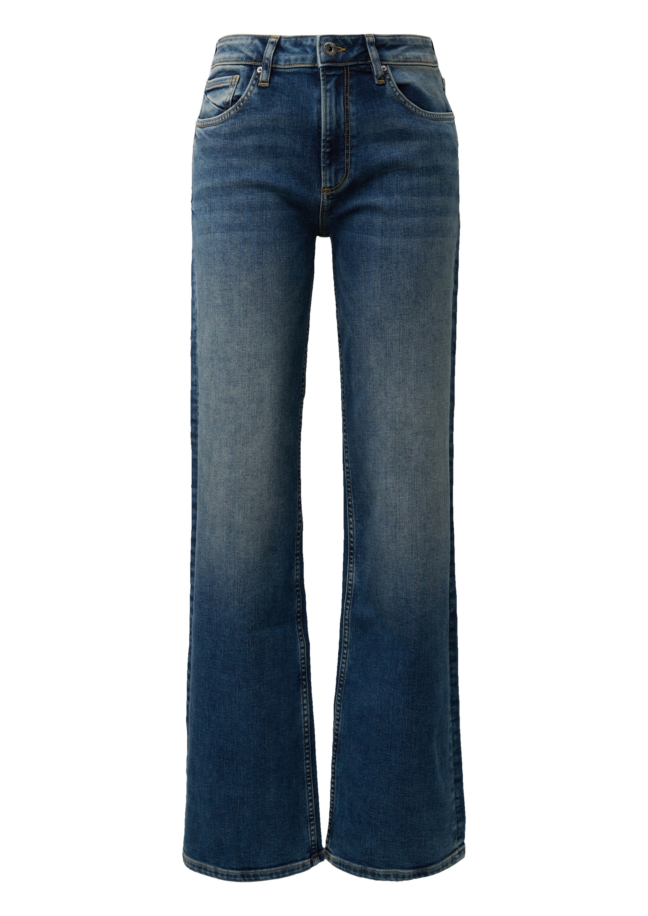 QS - Pierna ancha Vaquero 'Catie' en azul: frente