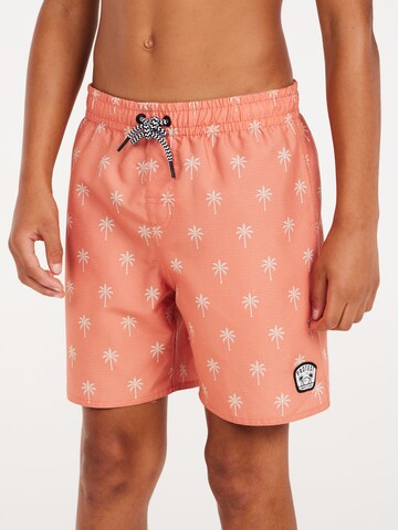 PROTEST Board Shorts 'PRTFONZ JR' in Orange