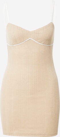 Robe 'Pointelle' Edikted en beige : devant