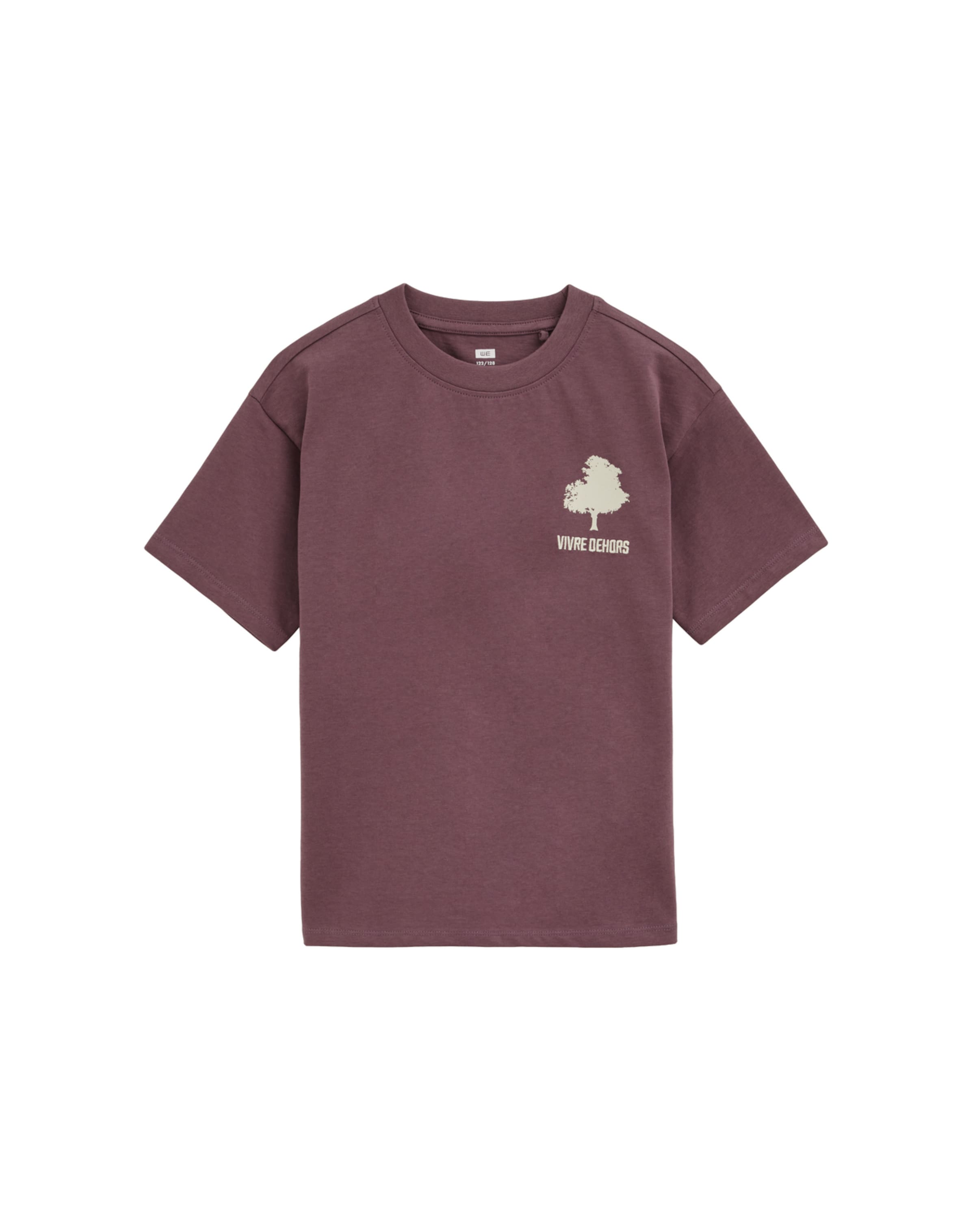T-Shirt WE Fashion en violet : devant