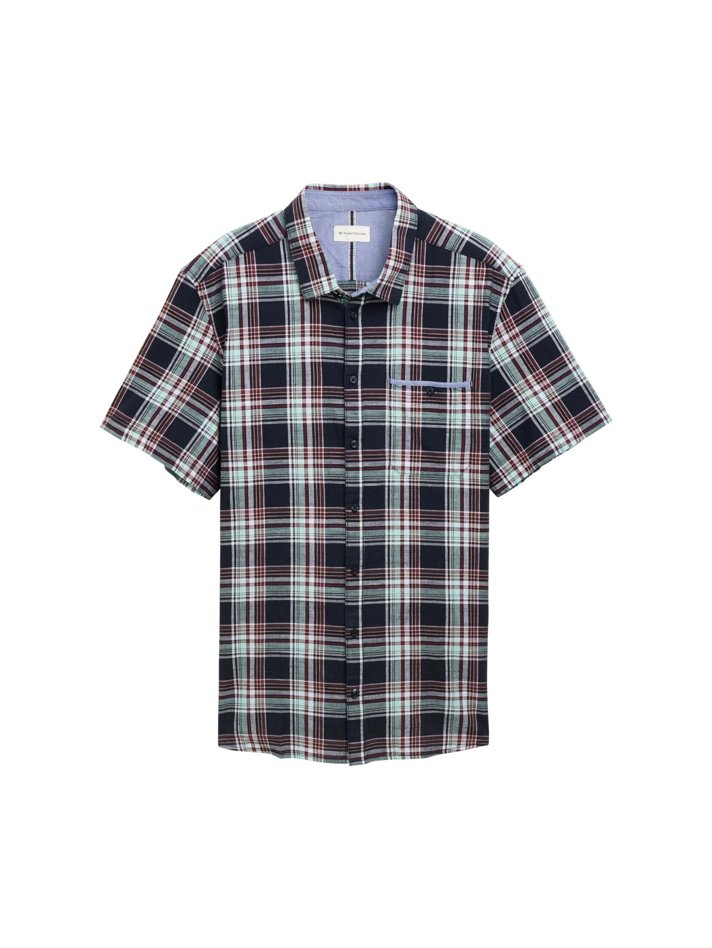 Comfort Fit Cămașă de la TOM TAILOR Men + pe albastru: față