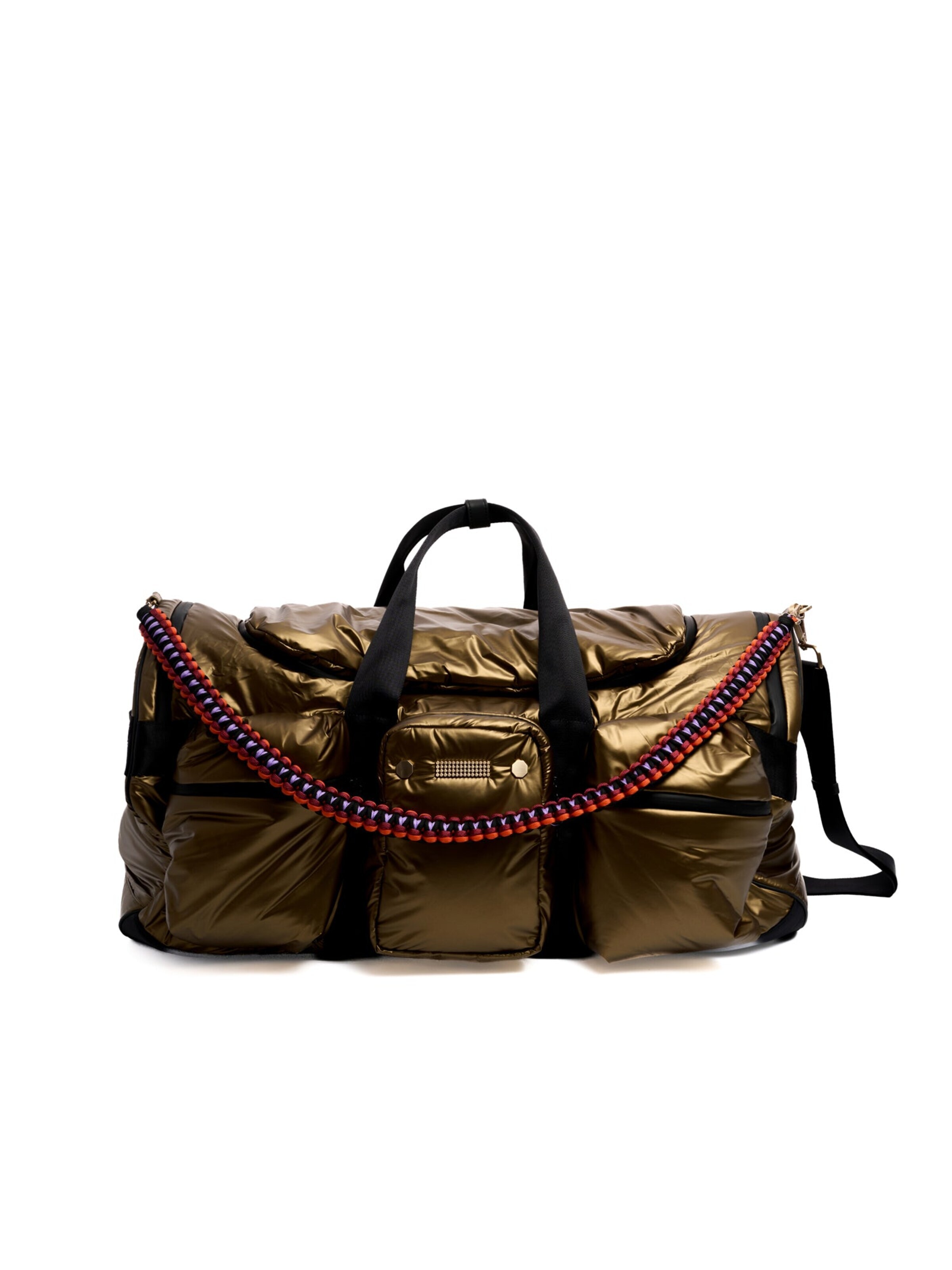Clio Weekend bag 'DISCOVERY NYLON' in Gold: front