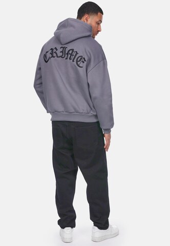 Dropsize Sweatshirt 'CRIME' in Grijs