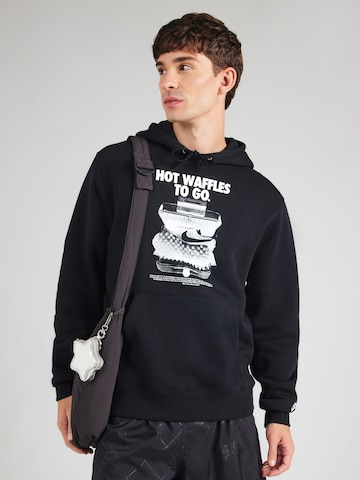 Nike Sportswear Collegepaita 'Club' värissä musta: etupuoli