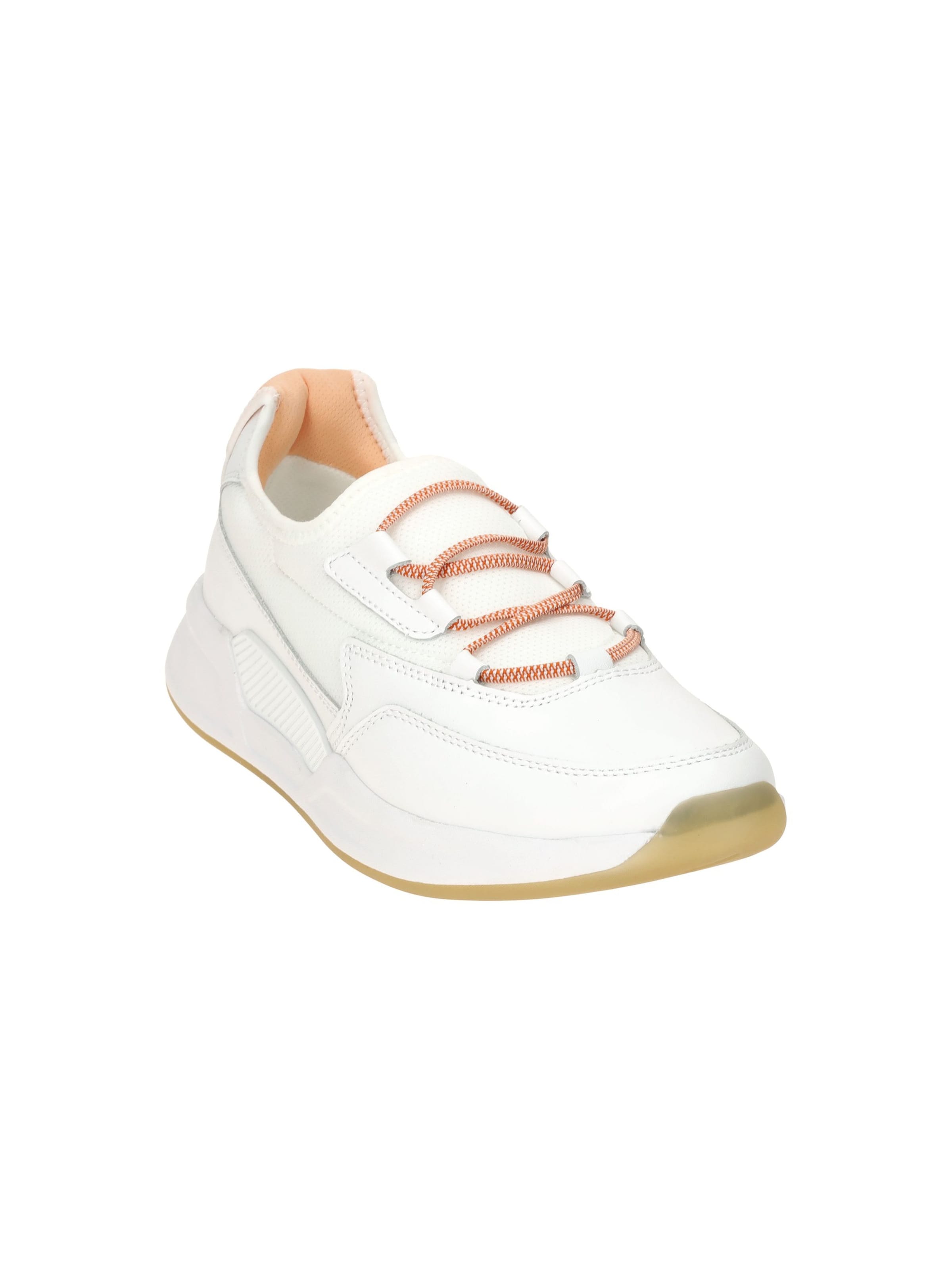 GABOR Hausschuh 'Gabor RollingSoft Slipper Schuhe weiß orange 66.951.51'‌‌‌‌‌‌‌ in Weiß