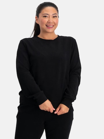 Bamboo basics Sweatshirt 'Lounge sweater Hailey' in Black: front