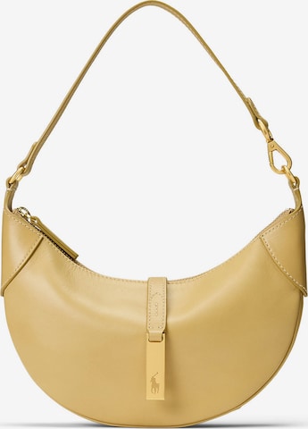Sac bandoulière Polo Ralph Lauren en beige : devant