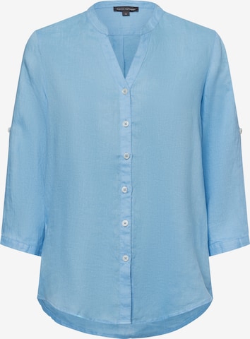 Franco Callegari Leinenbluse ' ' in Blau: Vorderseite