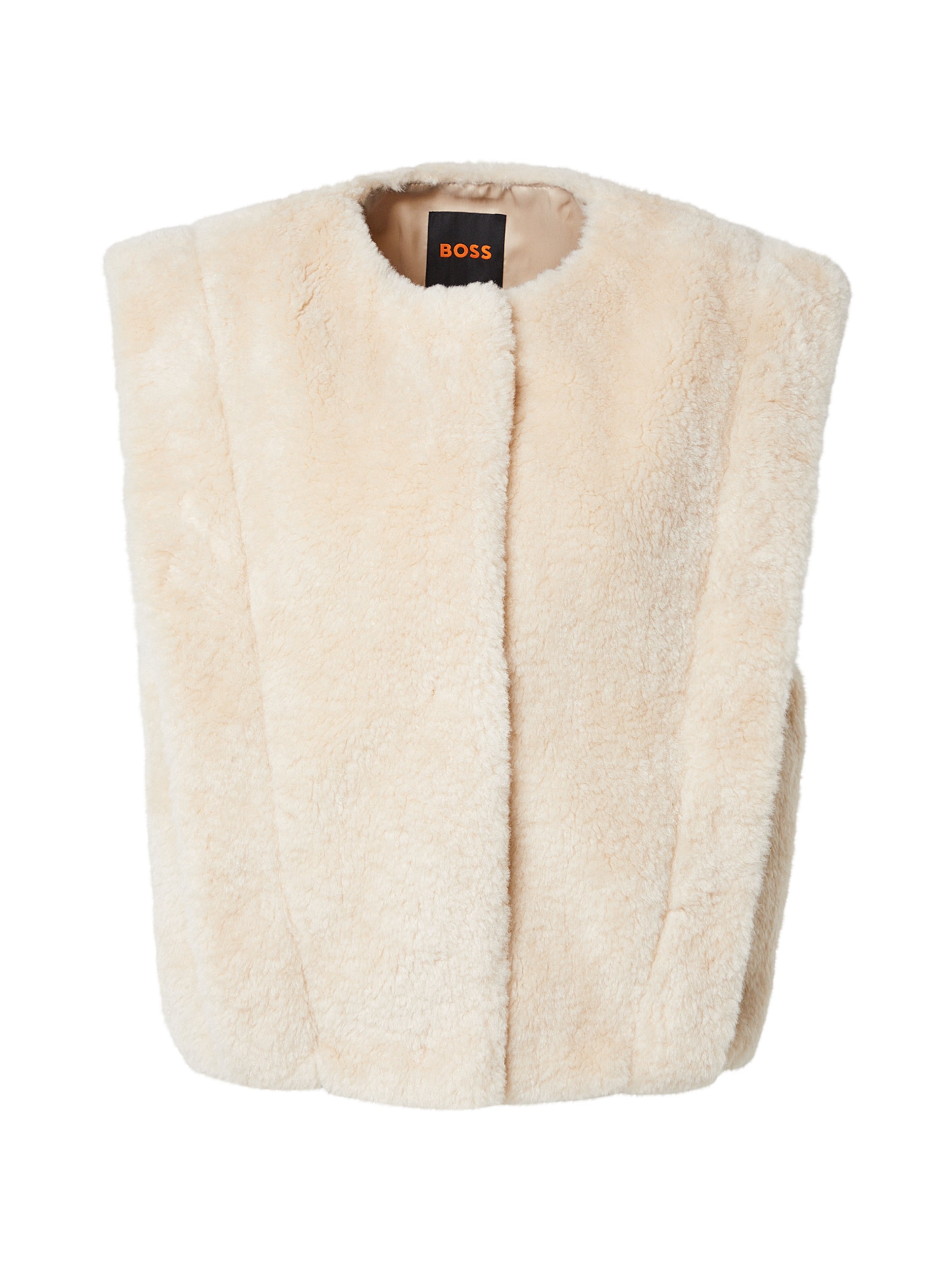 Gilet 'C_Cosila' BOSS en beige : devant