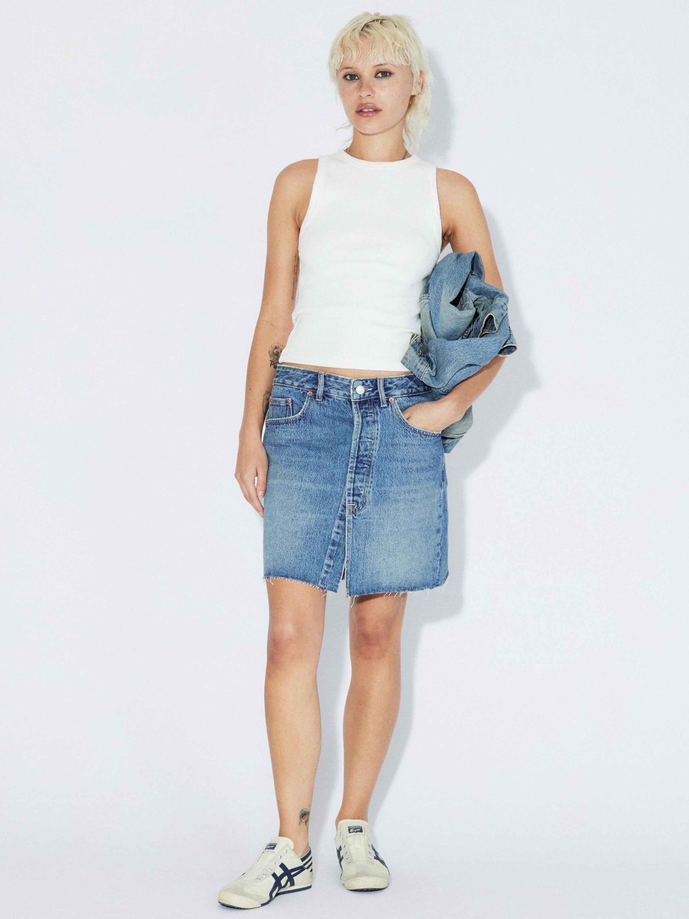 Dr. Denim Skirt 'Ara' in Blue