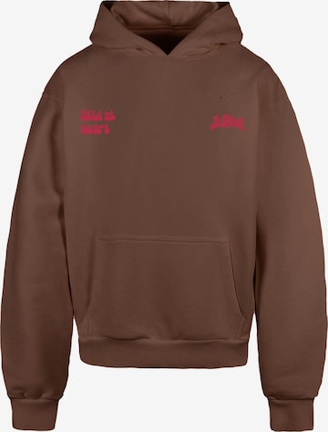 Lost YouthSweater majica 'Wild At Heart' - smeđa boja: prednji dio