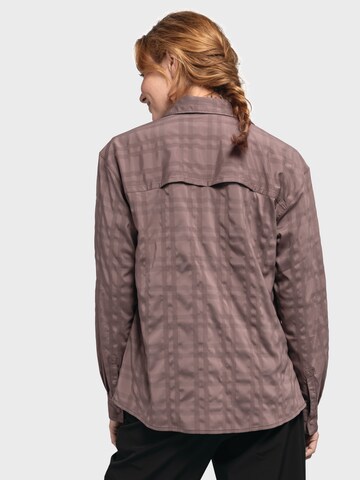 Schöffel Athletic button up shirt ' Bike Blouse Style Jalpuh WMS ' in Purple