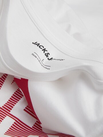 JACK & JONES Bluser & t-shirts 'FLINT' i hvid