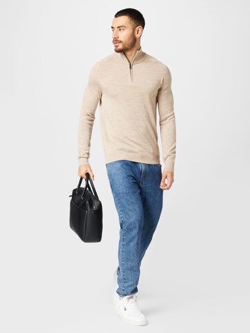 Bruun & Stengade Sweater 'Pelle' in Beige