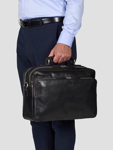 Borsa per laptop 'Briefcase Bag Damien Black' di Howard London in nero: frontale