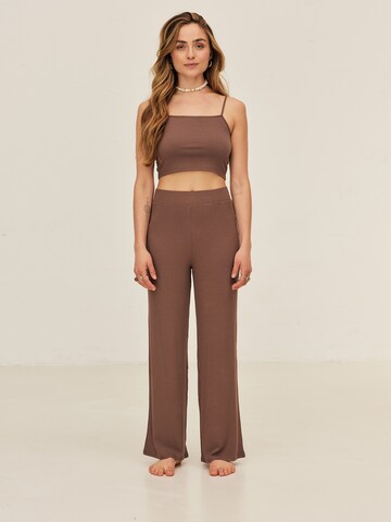 ABOUT YOU x Sofia Tsakiridou Top 'Sabrina' in Brown