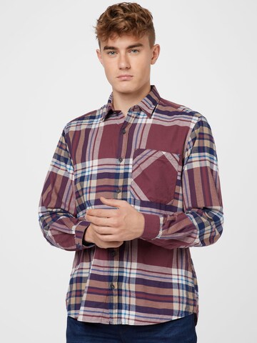 s.Oliver Regular fit Button Up Shirt in Purple: front