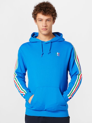 ADIDAS ORIGINALS Sweatshirt '3-Stripes' in Blue: front