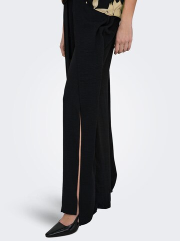 JDY Wide leg Broek 'Divya' in Zwart