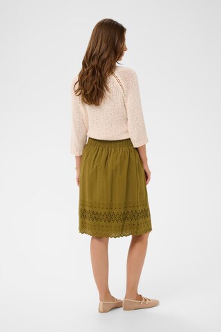 Cream Skirt 'CRJana' in Green