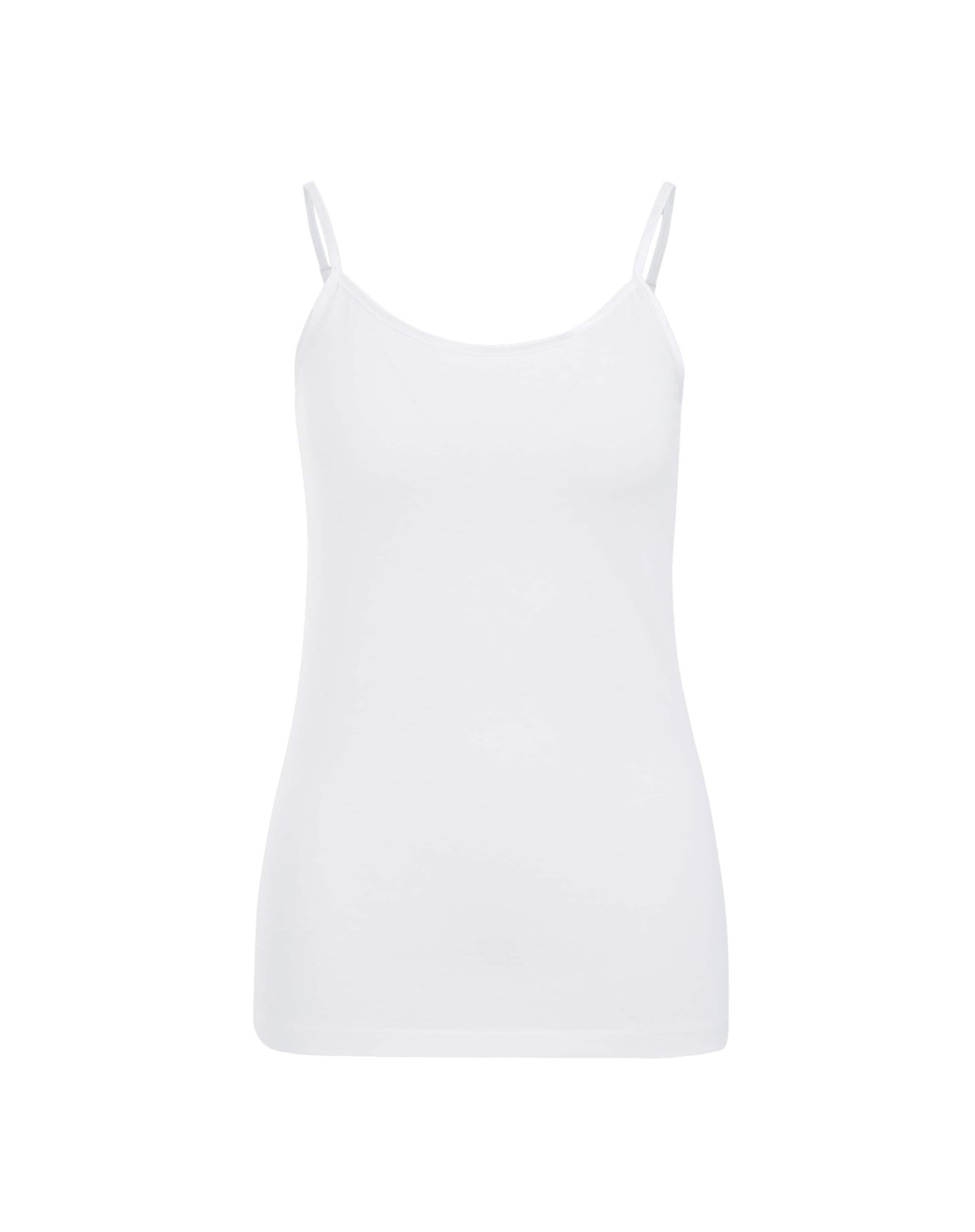 WE Fashion Топ в бяло: отпред