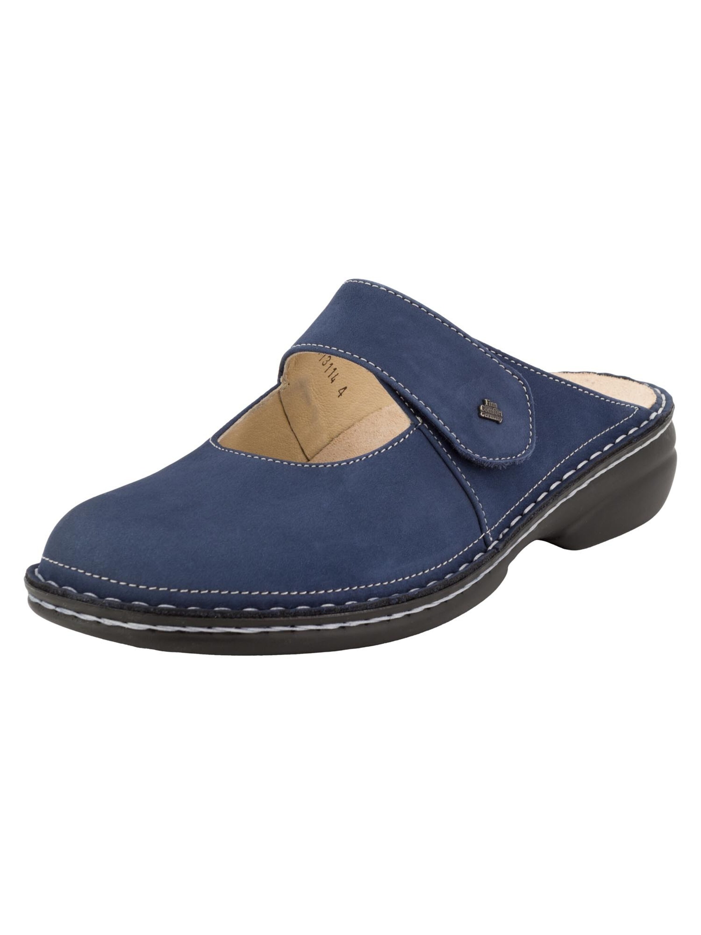Finn Comfort Mule 'STANFORD' in Blue: front