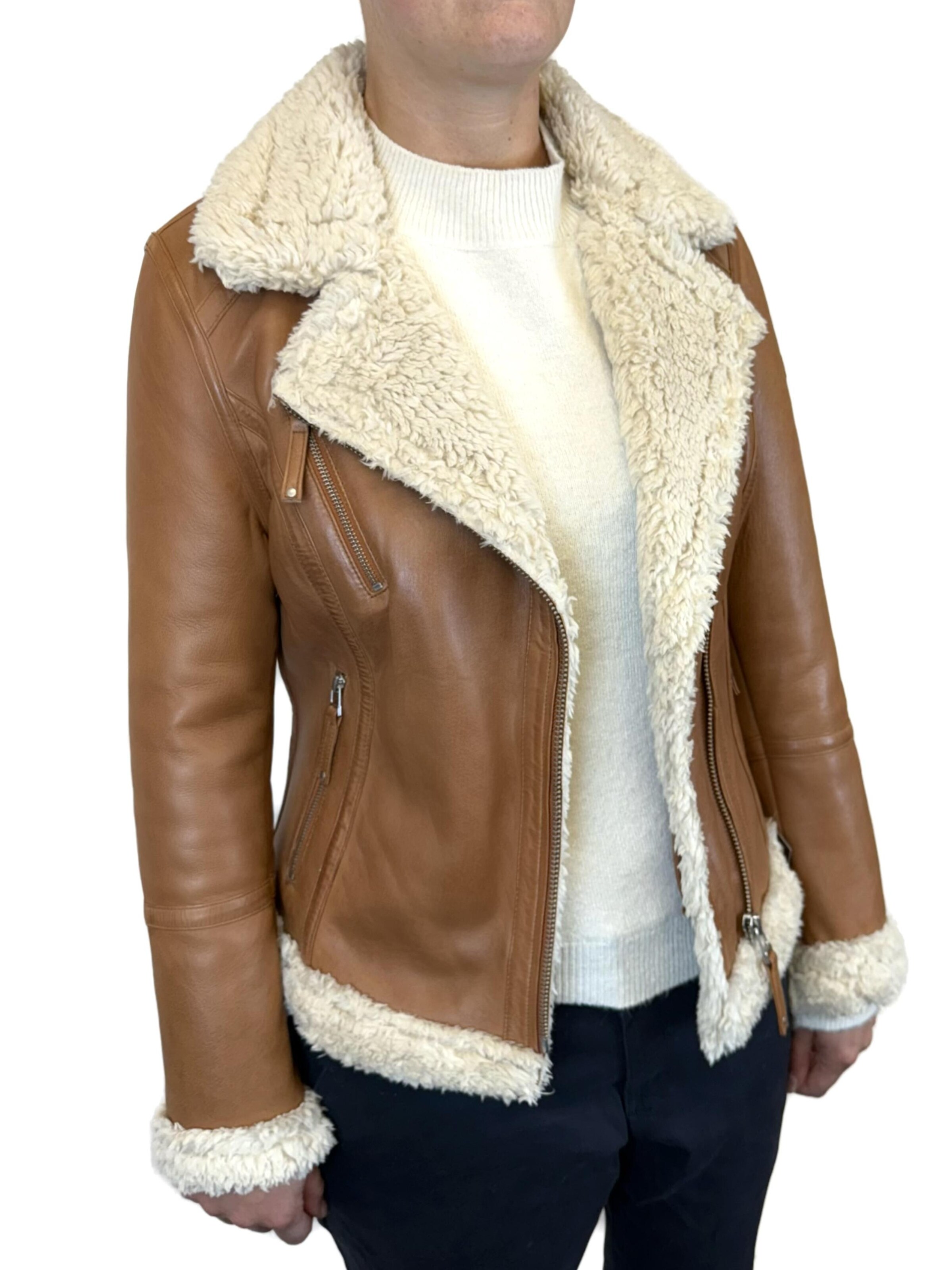 CABRINI Winter jacket 'Terry' in Brown